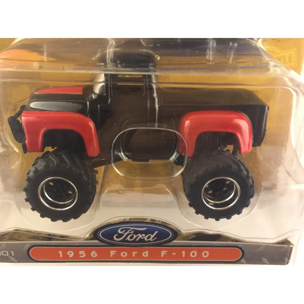 Jada Bigtime 4 Wheelin' '56 1956 Ford F-100 Black & Red Die-cast 1/64 Scale #001